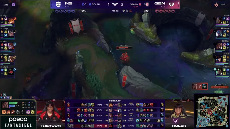 博鱼体育app下载-GEN 2-0 NS：Chovy梅尔统治全场，GEN运营压制轻取NS